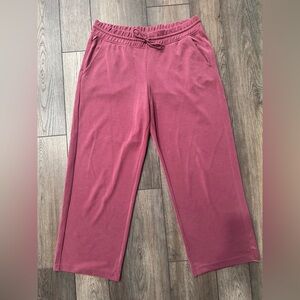 Athleta Women’s Mauve Wide-Leg Shell Soft Pants Size L/T
